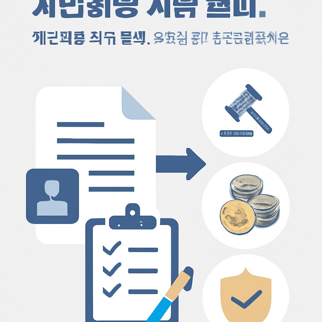 개인회생 서류 준비, 이것만 챙기면 문제 없어요 - 개인회생 신청 서류 준비 관련 정보 시각화