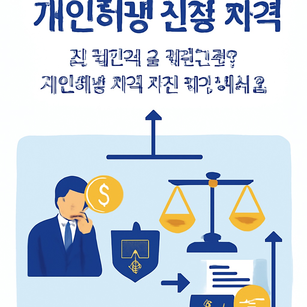 빚 때문에 숨 막힌다면? 개인회생 자격 지금 확인하세요 - 개인회생 신청 자격 관련 정보 시각화